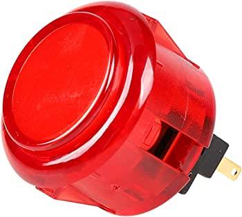 30mm Panel Mount Clear Push Button - Red