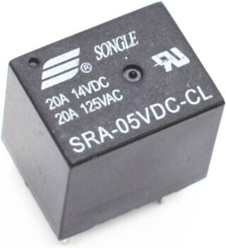 Power Relay SONGLE SRA-05VDC-CL 20A - 5V - 5PIN T74 - 14VDC 125VAC Contacts