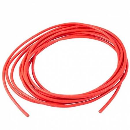 24 AWG Flexible Tinned Copper Silicone Wire - 66 Wires - 0.20 mm2 - Red