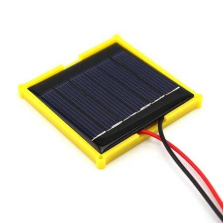 3V 100mA - 6x6cm - Monocrystalline Solar Panel - for Building Robots and DIY Projects - PV - Photovoltaic