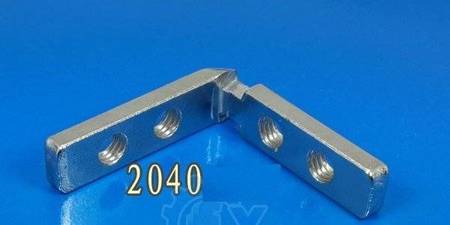 L-Type Angle Connector - Groove - for 2040 Aluminum Profiles - M8 - TSLOT, T-NUT, TNUT