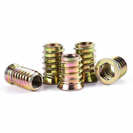 M8x15mm Double-threaded Wood Joint - 10 pcs - Furniture Tab - Screw - Nut